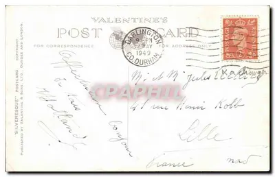 Rock Gardens, South Park, Darlington — wydawca Valentine's Postcard, nr G.2434 — Rewers