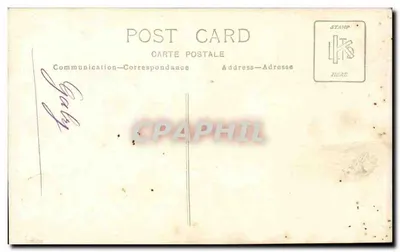 Młoda kobieta — portret — anonimowa kartka pocztowa — Rewers