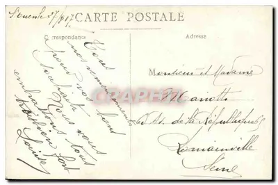 Jovem mulher — estúdio — Carta postal — Verso
