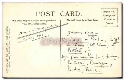 LONDON — El Imperial Institute — LL. — n° 154 — Reverso