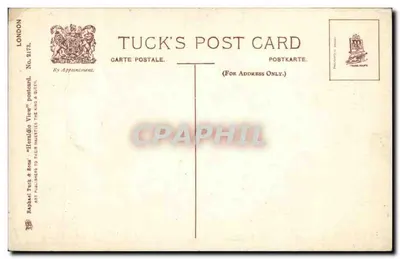 General Post Office, Londyn — widok architektoniczny — Tuck's Post Card nr 2172 — Rewers