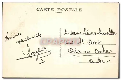Trégastel — Kaplica Świętej Anny — La Bretagne pittoresque — Rewers