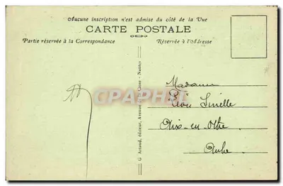 Lancieux — A Igreja — The Church — G. Artaud, editor, Nantes — Verso