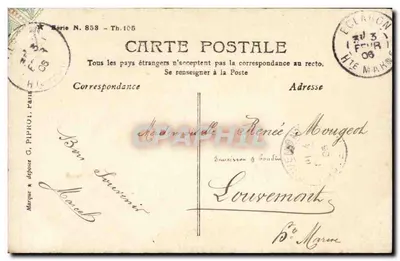 Renée — Aktorka w kolorowym stroju — Salerac Paris — Rewers