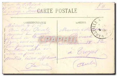 MARSUELLA — El Puerto Viejo — IMP. NOUV. PHOT. 75, CALLE FONDANT, PARÍS — Reverso