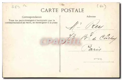 Os Troubles de Méru — O General Nicolas e o Sr. Meunier, Prefeito do Oise — Editor não visível, número de série 2 — Verso