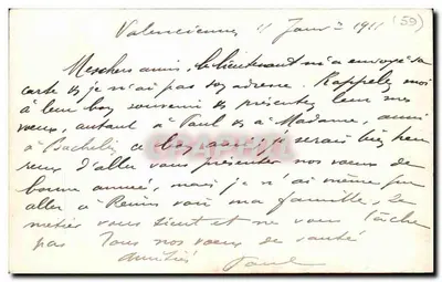 Lycée de Valenciennes — Cabinet du Proviseur — Delsart à Valenciennes — Verso