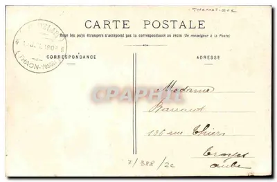 Madame P. Delait — Thaon-les-Vosges — Foto. Homeyer et Ehret, Épinal — Rückseite