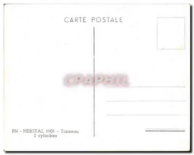 FN - Herstal 1901 - Tonneau — 2 cilinders — Achterkant