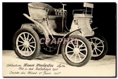 Automóvel Delahaye 1901 — Corrida de Le Mans 21 de junho de 1957 — Coleção Henei Malartree Lyon