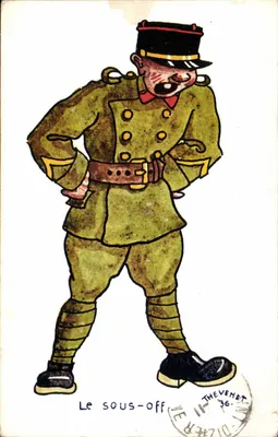 O suboficial — caricatura militar — Thévenet 36