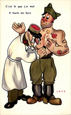 Soldado tatuado — Consulta médica humorística — Cass