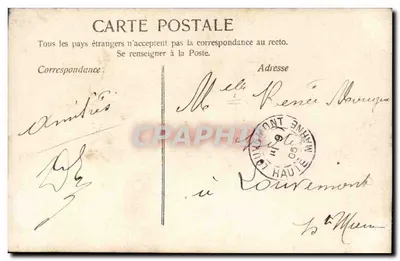 Nancy — Letra Y estilizada com mulher e paisagens — editor 'Nancy' n°222 — Verso
