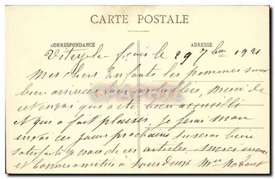 Mulher em traje tradicional — Auvergne — Bongé, rue de l'Éden, Clermont-Ferrand — Verso