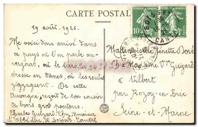 Em Auvergne — 92. La Causette — Étienne Marcenac — Verso
