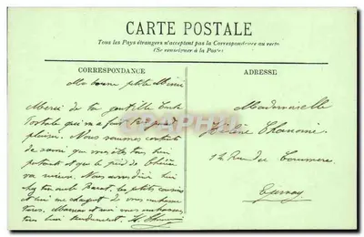 Tipi dell’Auvergne — Vecchia Contadina — LL. n°17 — Verso