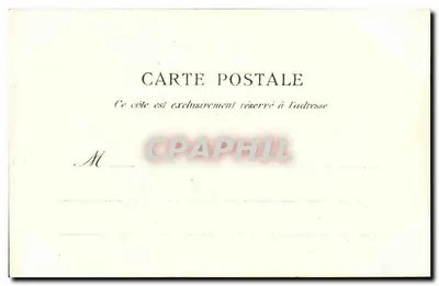 Die Rapins — humoristische Szene — Héliotypie von E. Le Deley, Paris — Rückseite
