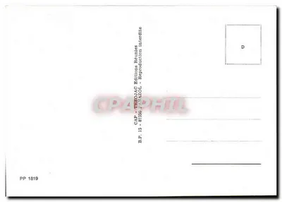 Kobieta na rowerze z beczką mleka — CAP - 87350 Pârazol — nr PP 1819 — Rewers