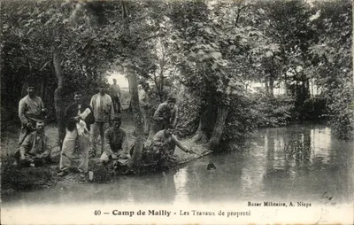 Camp de Mailly — Les Travaux de propreté — Bazar Militaire, A. Nieps