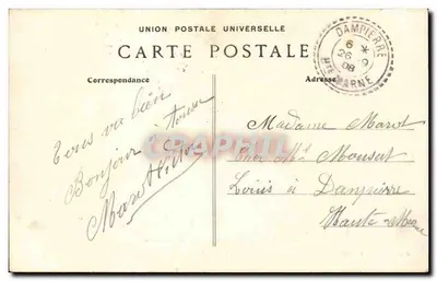 Camp de Mailly — Retorno de Manœuvres — Foto Saint-Blaise, Alençon — Verso