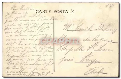 Kamp Mailly — La Soupe sur le Plumard — Militaire Bazaar A. Nieps — Achterkant