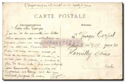 Campo de Mailly - A Sopa — Bazar Militar A. Nieps, n°60 — Verso