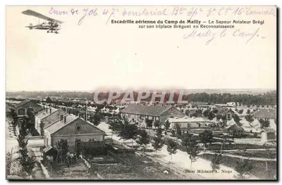 Esquadrilha aérea do Campo de Mailly — O Sapador Aviator Brégi em seu trimotor Bréguet em Reconhecimento — Bazars Militaire A. Nieps