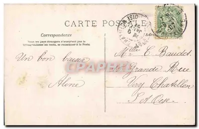 Menina jovem em vestido de estilo vitoriano — Boa Ano — A.N. PARIS — Verso