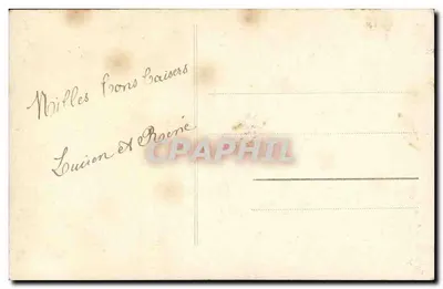 Menina chefe de cozinha com cesta de ovos de Páscoa — Paris, editor desconhecido, número de série não visível — Verso
