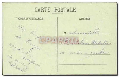 Troyes - La Vallée Suisse — Collection T. G. — n° 67 — Verso