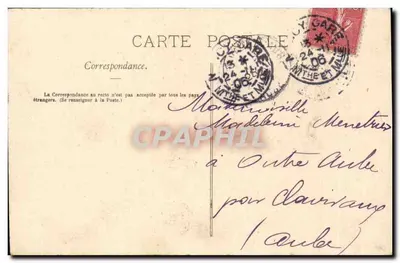 Ponte-a-Mousson - Avenida Carnot — editor H. Hébert, número de série não visível — Verso