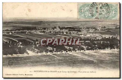 MOURMELON-le-GRAND e o Campo de Châlons — Vista tirada em balão — Livraria Militar Guérin, Mourmelon