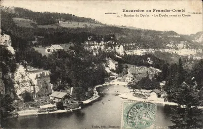 Bassins do Doubs — O Doubs antes de sua Queda — Teulelet, editor, Besançon