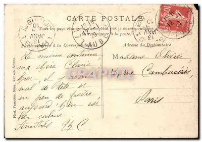 Fribourg (Suíça) — Ponte do Grand Fey — Fot. Francine, Yvernes (Suíça), n°5 — Verso
