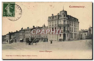 Commercy — Grand Bazar da Meuse e Magasins Réunis, Caixa de Economia — Editor não visível