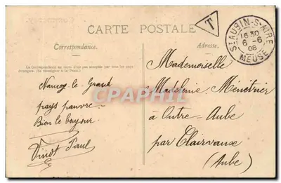Commercy — Grand Bazar da Meuse e Magasins Réunis, Caixa de Economia — Editor não visível — Verso