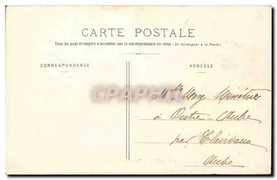 Chaumes - Brug over de Hyères - Antieke ansichtkaart — Achterkant