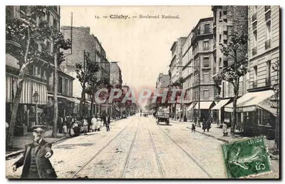 Clichy — Boulevard Nacional — Impr. Fot. 11, rue d'Alsace, Asnières