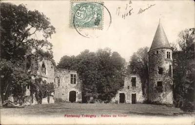 Fontenay-Trésigny — Ruínas do Vivier — Fototipo A. Ref & Fillette