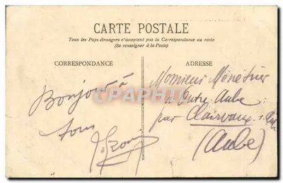 Grenoble — Ogród Delfinów — Wielkie promenady widziane z tarasu Dolle - E.R. — Rewers