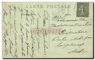 Sables-sur-Sarthe — A abadia sob o ponte — Edit. J. Malicot, fot. Sables-sur-Sarthe — Verso