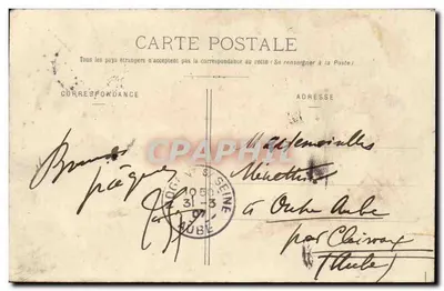 Toul ilustrado — O Porto do Canal na Estação — Poirot, editor, Toul — Verso