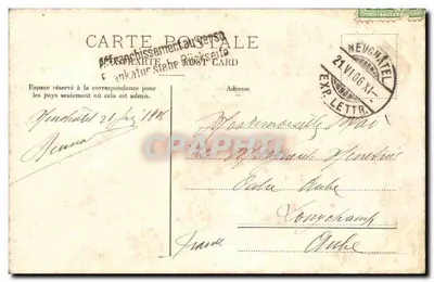 Neuchâtel - Vista geral da cidade — C.P.N. 66 — editor desconhecido — Verso