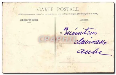 MOURMELON-le-GRAND e o Campo de Châlons — Vista tirada de balão — Livraria Militar Guérin, Mourmelon — Verso