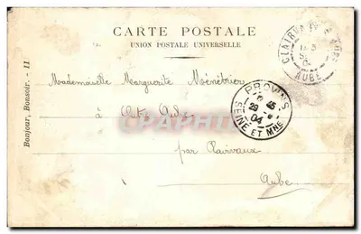 Schnecke — Erinnerung — Universal Postal Union, Nr. II — Rückseite