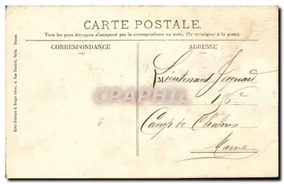 Brienne-le-Château - La Chiesa e la Torre — Paul Antoine, libraio, edit. n°4 — Verso
