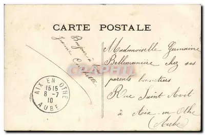 Menina segurando flores — carte postale BBM — n°65 — Verso