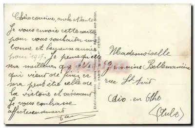 Soldado em uniforme — segurando rosas — editor DIX n° 672/4 — Verso