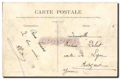 Auxerre — Margens do rio Yonne no Batardeau — Nordmann, editor, Auxerre — Verso