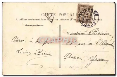Auxerre — Kwatera Piechoty — Ch. Monneret, wyd. — Rewers